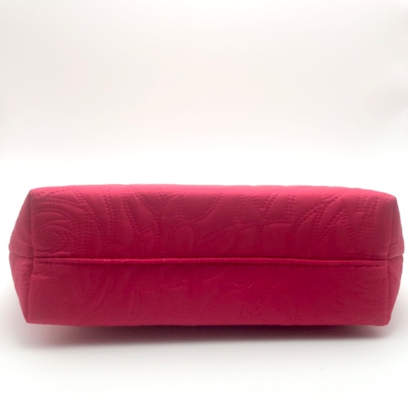 ❤️ 4 for $25 Lancome Pink Rose Quilted Cosmetic Makeup Bag NEW - Picture 5 of 5